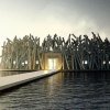   Плаващ хотел за сиянието в Швеция